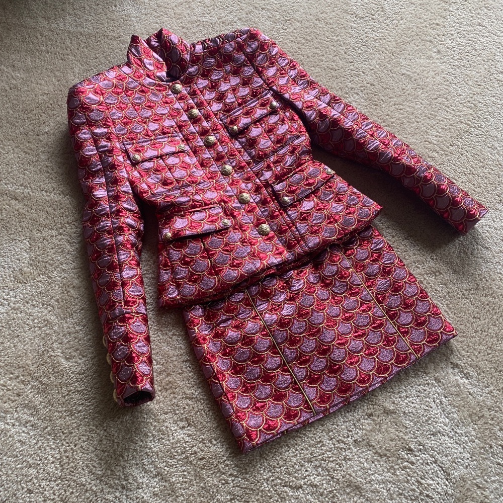 Balmain mini skirt and blazer set FR 36